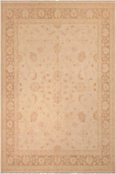 handmade Traditional Kafkaz Beige Brown Hand Knotted RECTANGLE 100% WOOL area rug 8 x 10